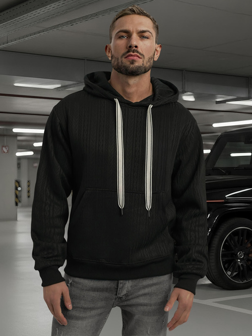 Men's Hoodie - Black OZONEE O/3C577