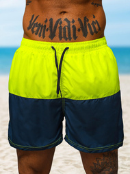 Men's Shorts - Yellow/Navy Blue OZONEE JS/HM066