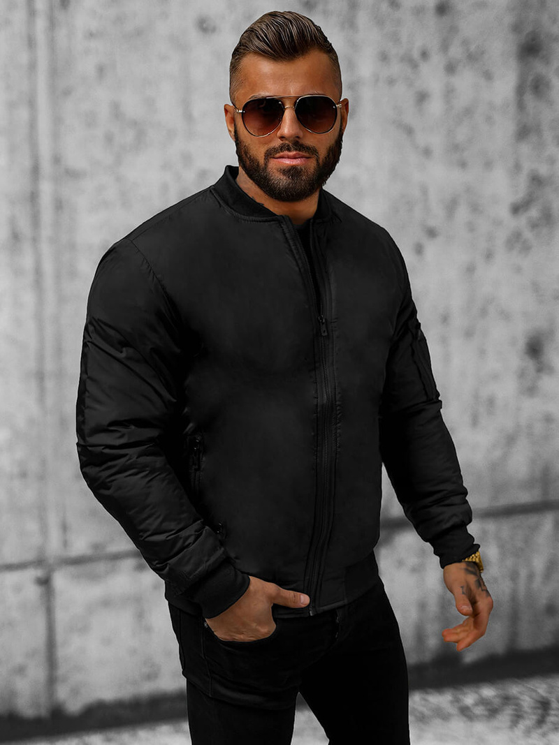 Men's Jacket - Black OZONEE JS/AK95Z