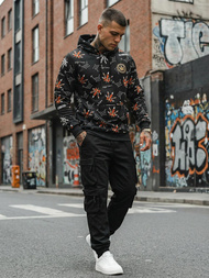 Men's Hoodie - Black OZONEE O/B266Z