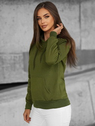 Women's Hoodie - Khaki OZONEE JS/W02Z