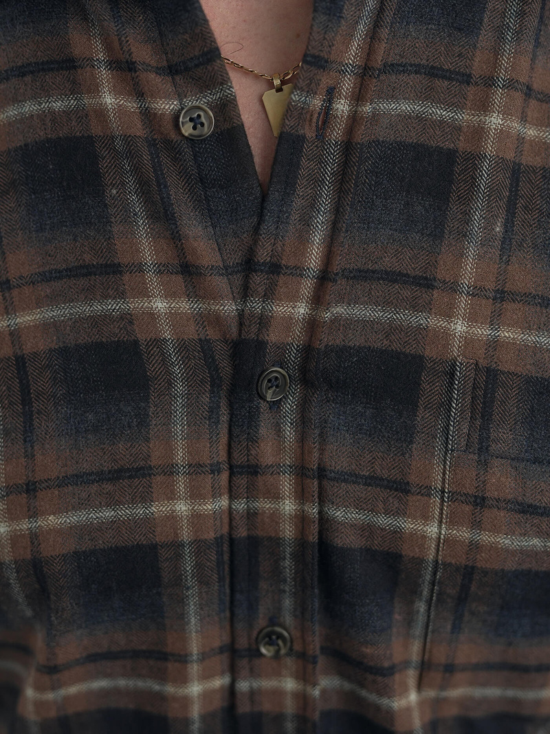 Men's Shirt - Navy Blue OZONEE V/V177Z