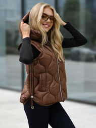 Women's Gilet - Chocolate OZONEE JS/5M3235/158