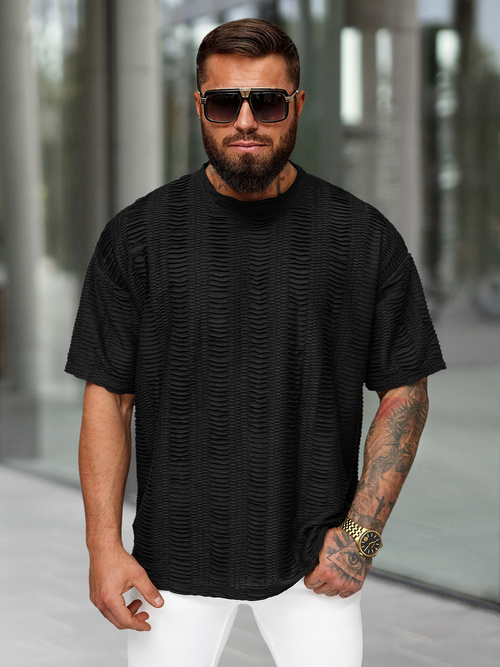 Men's T-shirt - Black OZONEE O/B1149