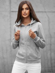 Women's Hoodie - Grey OZONEE JS/W03Z