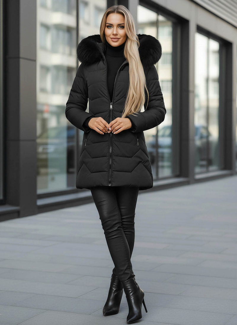 Women's Jacket - Black OZONEE JS/16M9121/392Z