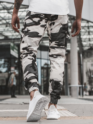 Men's Joggers - Black-White OZONEE A/0853