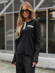 Two-piece tracksuit set black OZONEE JS/26C8801/3