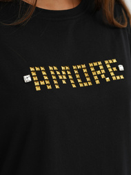 Women's T-shirt - Black/Gold OZONEE JS/YJ77716