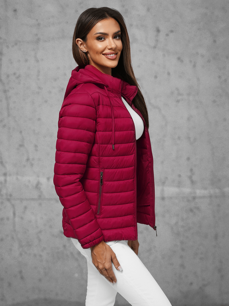 Women's Jacket - Burgundy OZONEE JS/16M9101/06