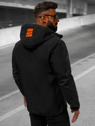 Men's Softshell Jacket - black and orange OZONEE JS/HH026/1