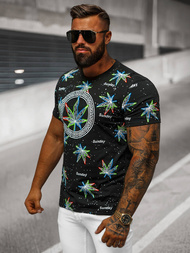 Men's T-shirt - Black OZONEE O/T136/3