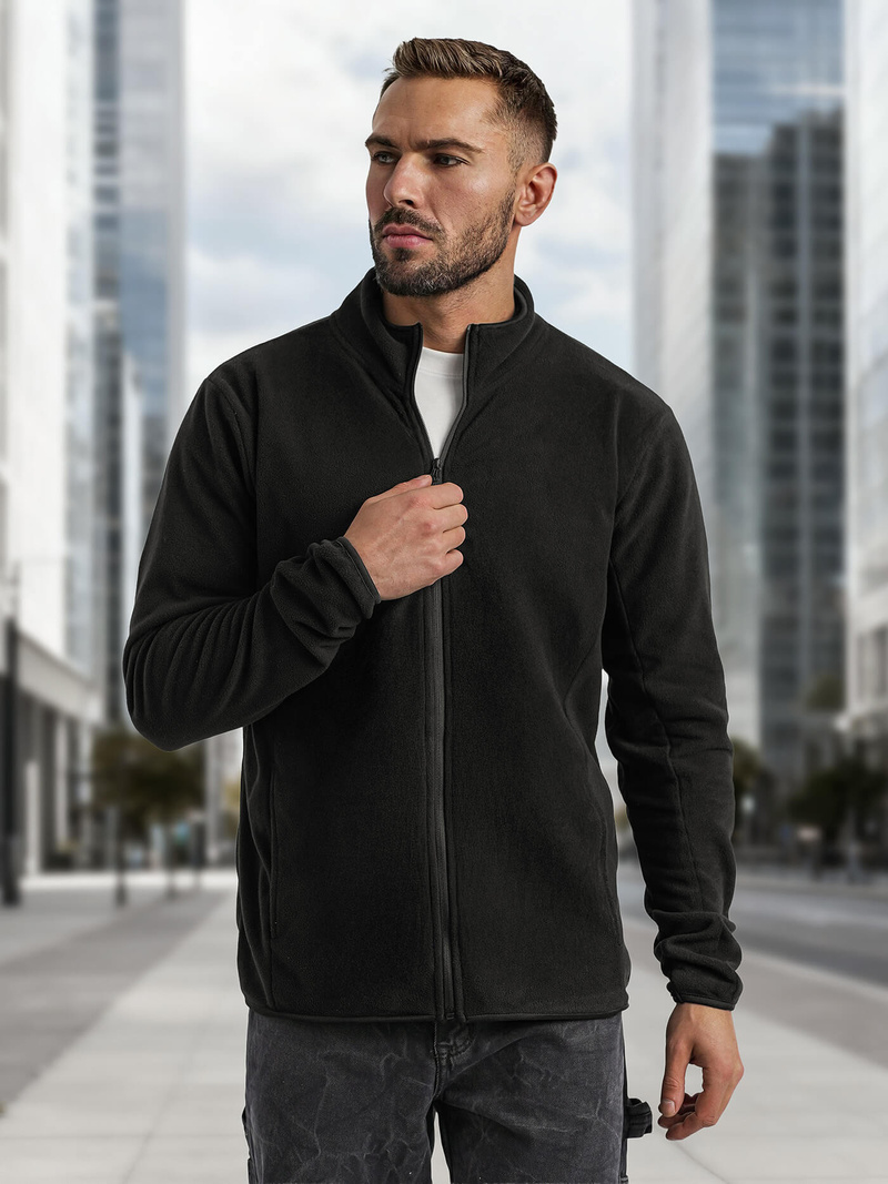 Men's Sweatshirt - Black OZONEE JS/HH016/3