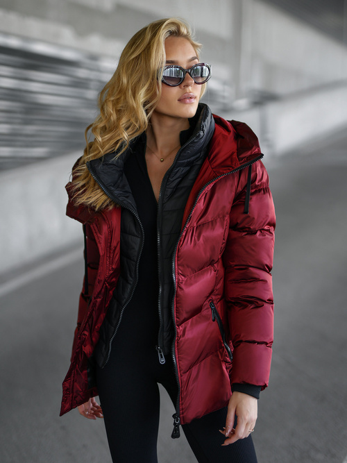 Women's Jacket - Burgundy OZONEE JS/5M3316/1