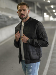 Men's Jacket - Black OZONEE JS/8M985/392Z