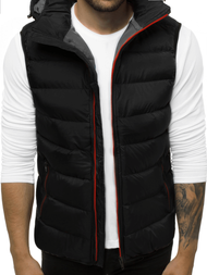 Men's Gilet - Black-Red OZONEE N/6505