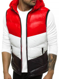 Men's Gilet - Red OZONEE N/6501