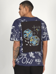 Men's T-Shirt - Navy blue OZONEE MR/21530