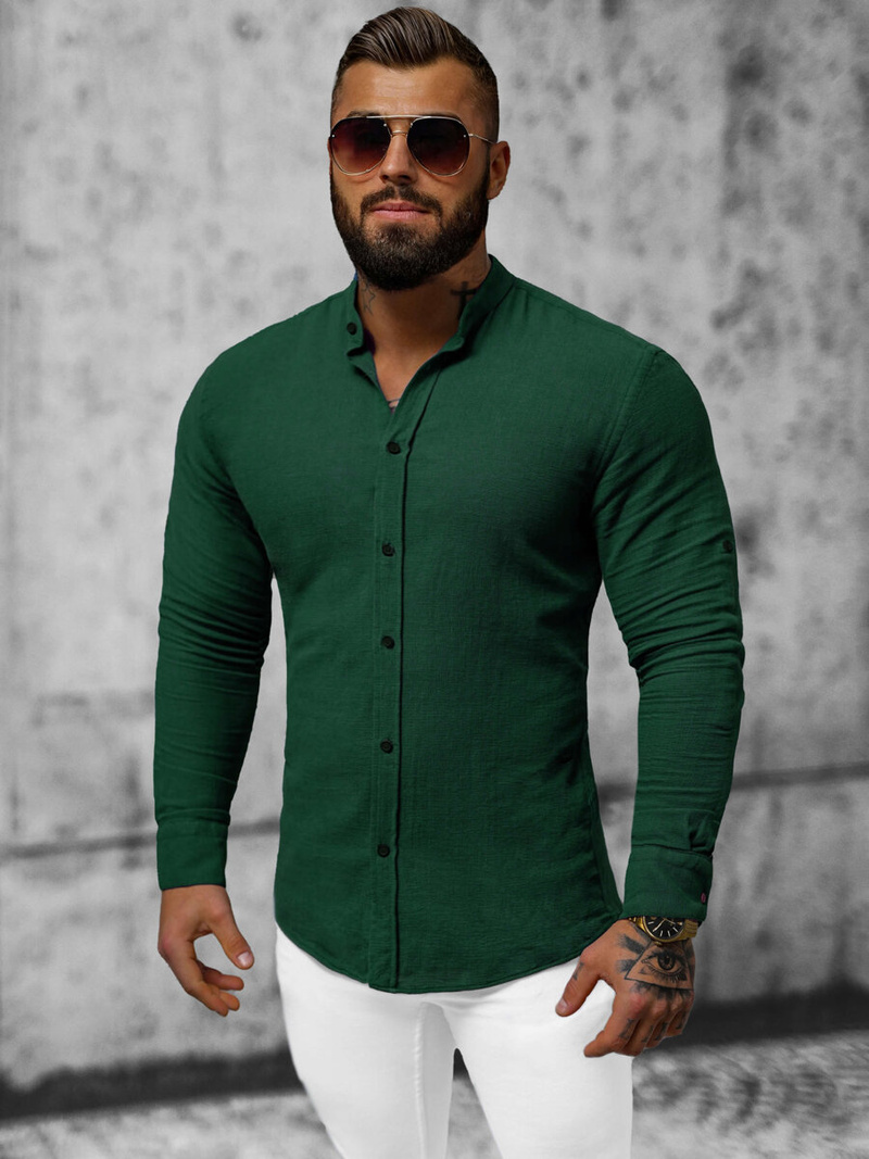 Men's Shirt - Green OZONEE O/V78