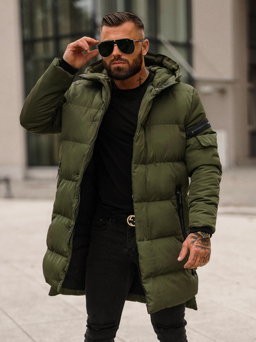 Men's Winter Jacket - Green OZONEE O/M799Z