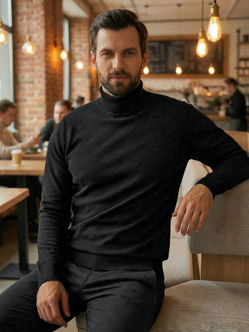 Men's Jumper - Black OZONEE JS/59B3603/3