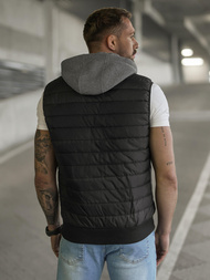 Men's Gilet - Black OZONEE JS/8M983/392Z
