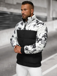 Men's Winter Jacket - White/Black OZONEE JS/31M5030/392