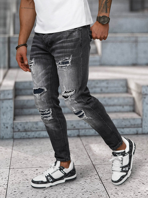 Men's Jeans - Black OZONEE NB/MP0075N