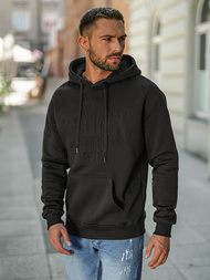 Men's Hoodie - Black OZONEE JS/8B1776/3