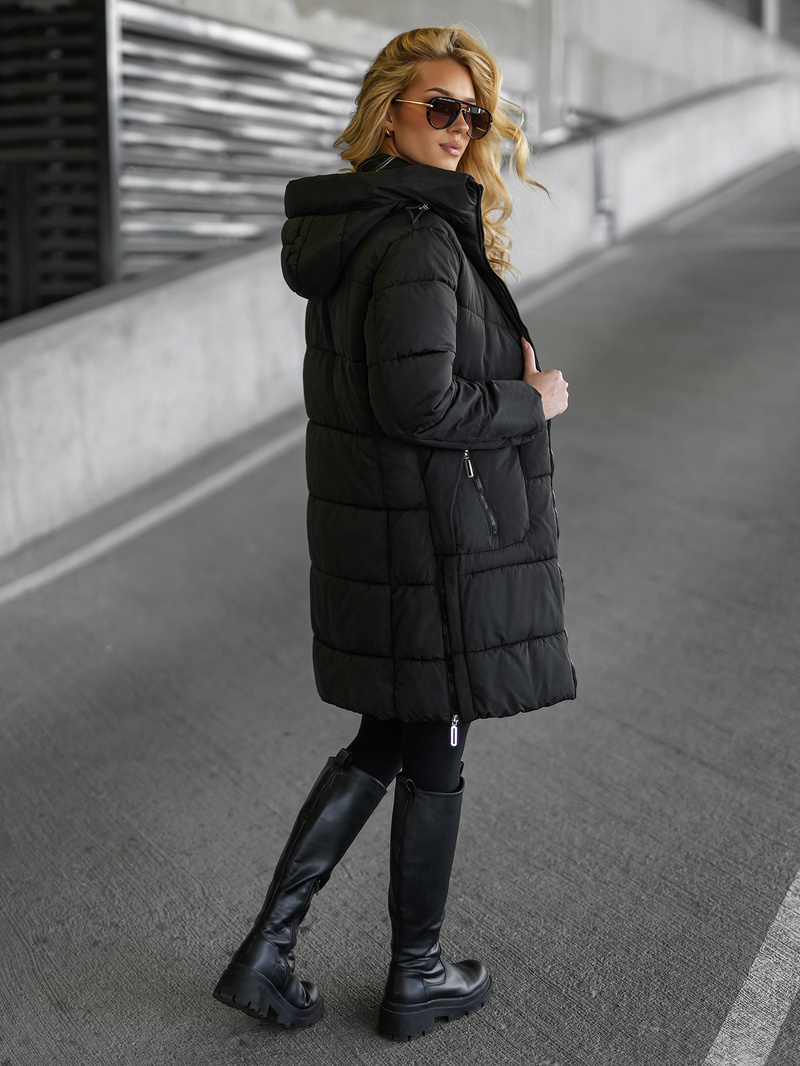 Women's Winter Jacket - Black OZONEE JS/16M9302/392