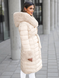 Women's Coat - Beige OZONEE JS/5M3160/254Z