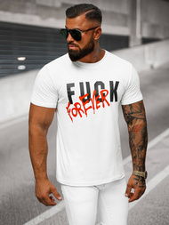 Men's T-shirt - White OZONEE O/T1267/1