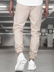 Men's Joggers - Ecru OZONEE MACH/5011