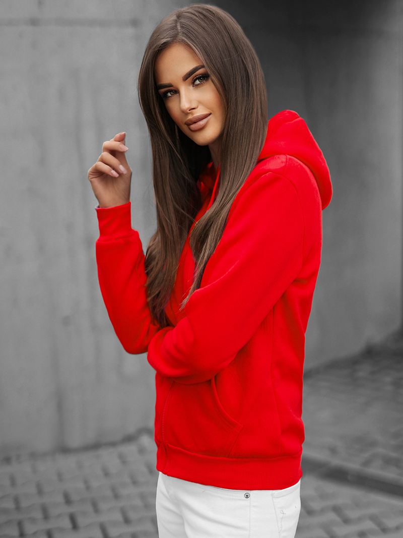 Women's Hoodie - Red OZONEE JS/W03Z