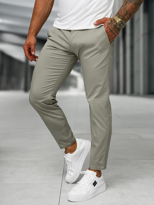 Men's Chinos - Grey OZONEE BL/SK222/5