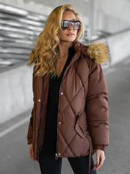 Women's Winter Jacket - Chocolate OZONEE JS/5M3329/158