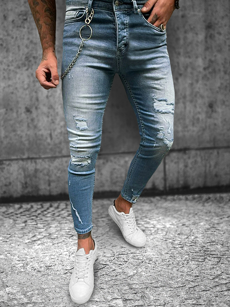 Men's Jeans - Light Blue OZONEE O/270SP
