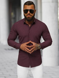 Men's Shirt - Burgundy OZONEE O/V116