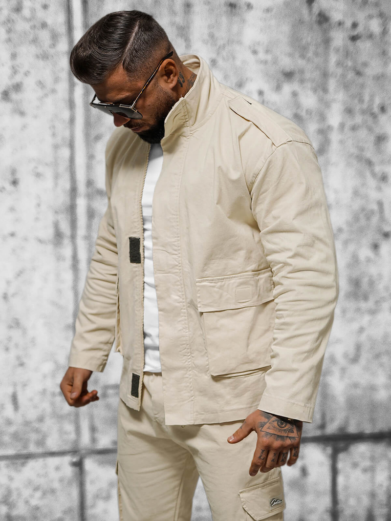 Men's Jacket - Beige OZONEE O/G3035