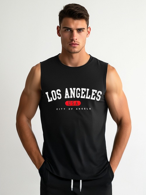 Men's Tank Top - Black OZONEE JS/8B1715/3