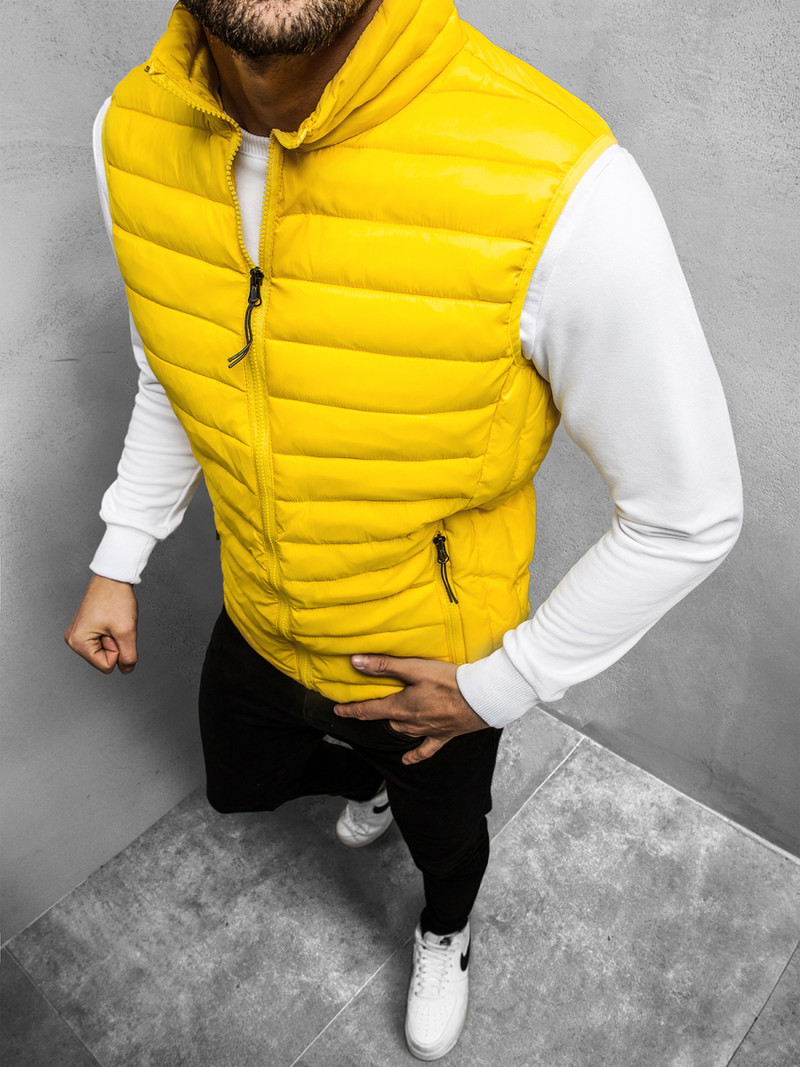 Men's Gilet - Yellow OZONEE JS/HDL88001Z