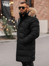 Men's winter jacket - black OZONEE JS/25M9803/392