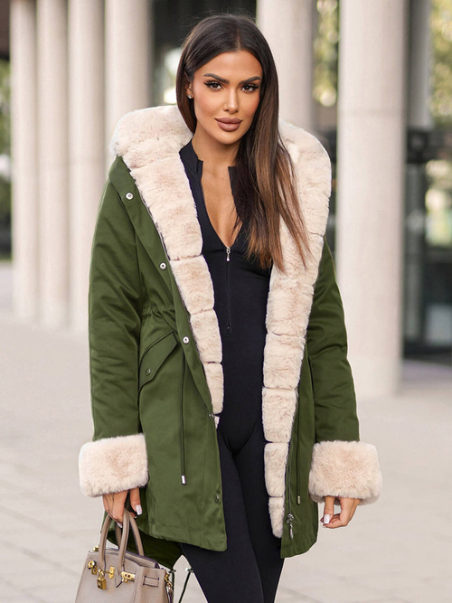 Women's Jacket - Green OZONEE JS/M763/136Z