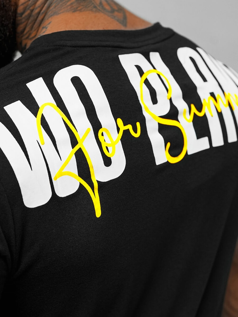 Men's T-shirt - Black OZONEE O/T1277/3