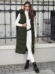 Women's Gilet - Dark Green OZONEE JS/5M3157/136Z