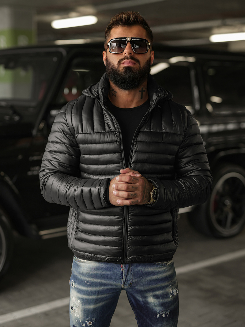 Men's Jacket - Black OZONEE JS/16M9336/392BZ