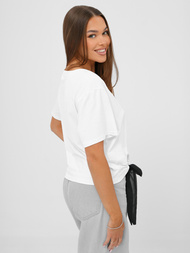 Women's T-shirt - White/Black OZONEE JS/RJ77247