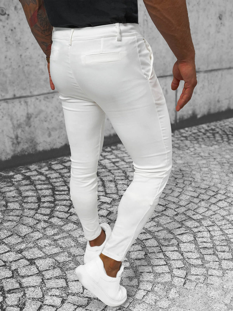 Men's Chinos - Ecru OZONEE O/P4049