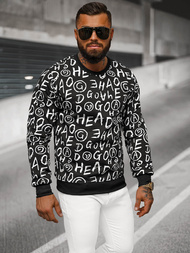 Men's Sweatshirt - Black OZONEE JS/8B1221/3