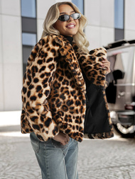 Women's Jacket - Beige/Brown OZONEE JS/61M8500/158